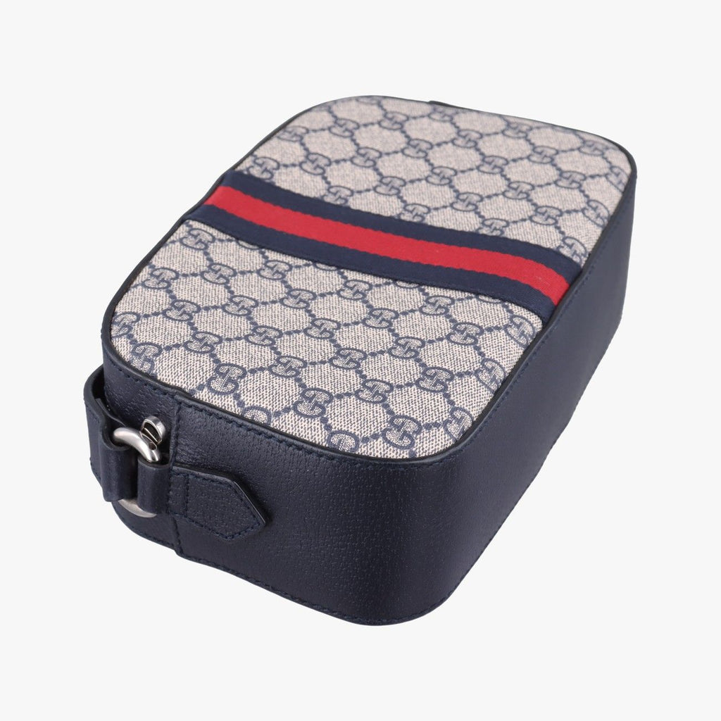 Gucci Ophidia Beige Black Multicolor Canvas Leather Shoulder — view 7