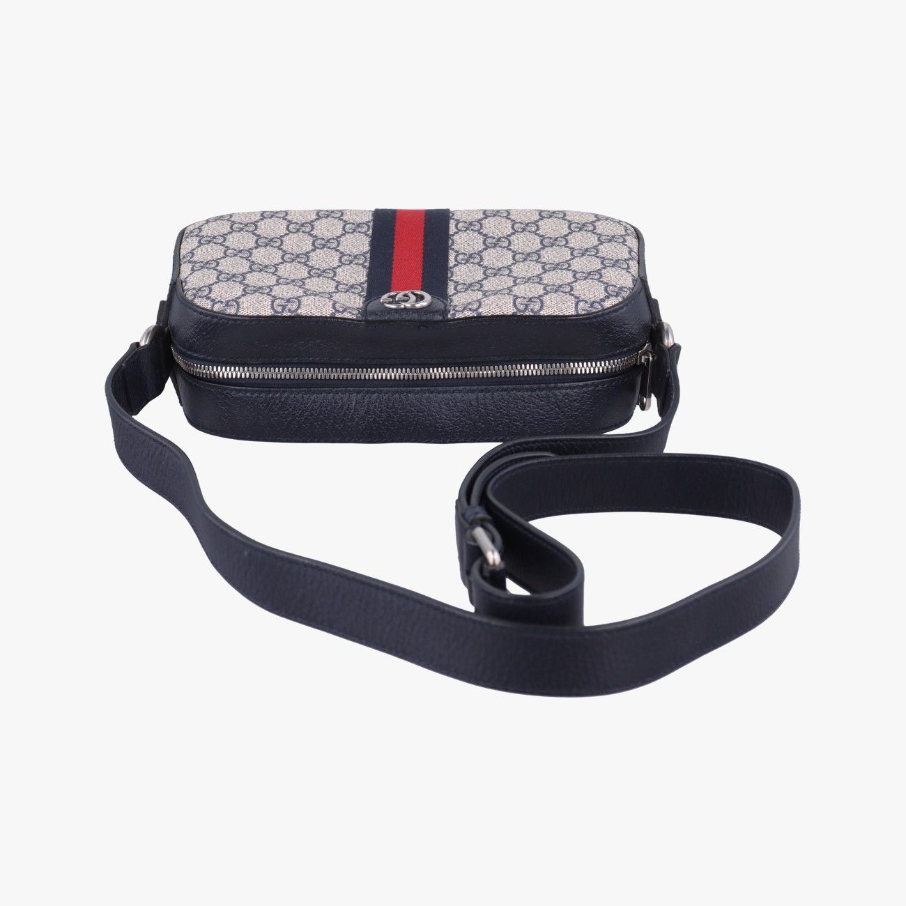 Gucci Ophidia Beige Black Multicolor Canvas Leather Shoulder — view 8