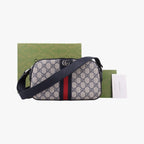 Gucci Ophidia Beige Black Multicolor Canvas Leather Shoulder