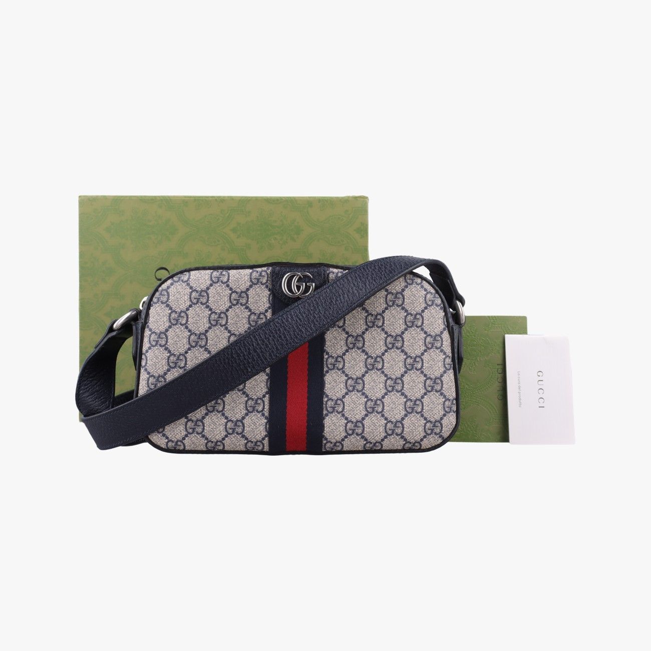 Gucci Ophidia Beige Black Multicolor Canvas Leather Shoulder