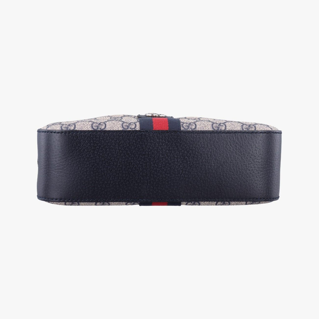 Gucci Ophidia Beige Black Multicolor Canvas Leather Shoulder — view 3