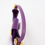 Fendi Mini Croissant Suede Leather Gold Shoulder — view 6