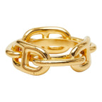 Hermes Chaine D'ancre Lucade Legato Scarf Ring Gold Plated — view 3