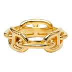 Hermes Chaine D'ancre Lucade Legato Scarf Ring Gold Plated — view 4