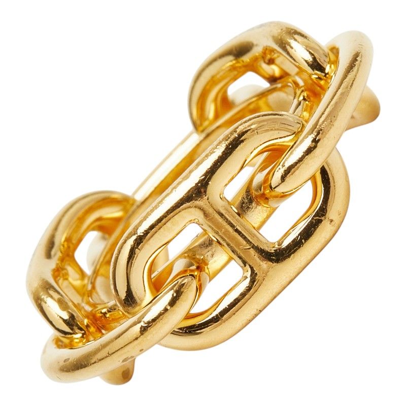 Hermes Chaine D'ancre Lucade Legato Scarf Ring Gold Plated