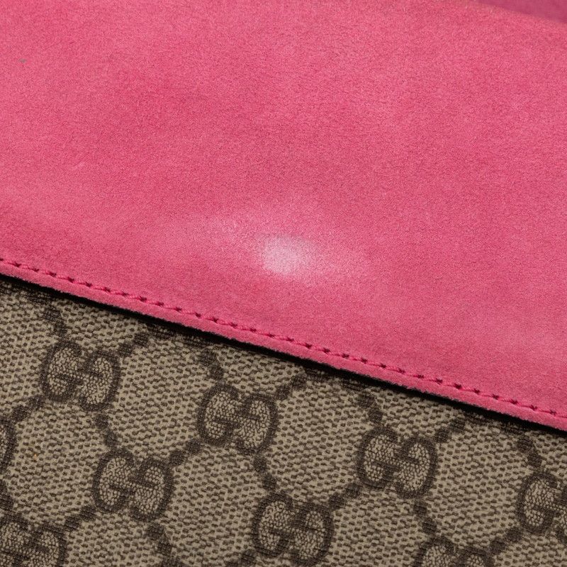 Gucci GG Supreme Dionysus Chain Shoulder Bag Beige Pink Suede — view 4