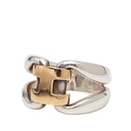 Hermes History Ring 50 18k Yellow Gold 750 Silver — view 2