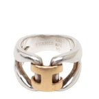 Hermes History Ring 50 18k Yellow Gold 750 Silver — view 4