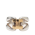 Hermes History Ring 50 18k Yellow Gold 750 Silver