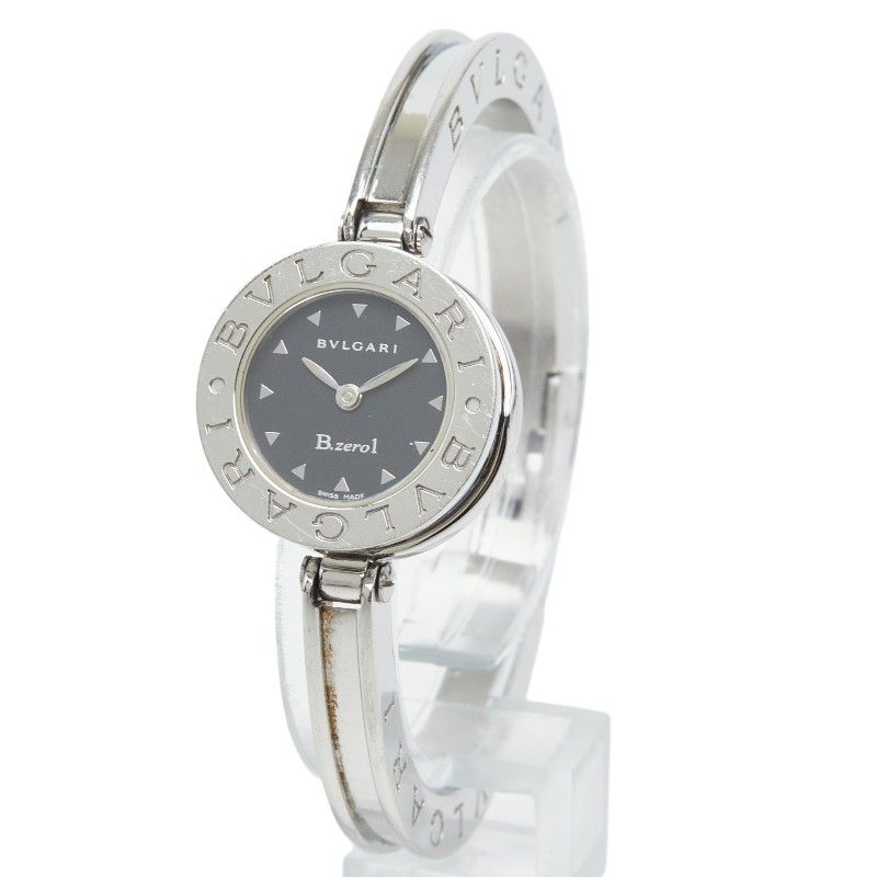 Bvlgari B-zero One Watch Bangle Black Silver Stainless Steel — view 2