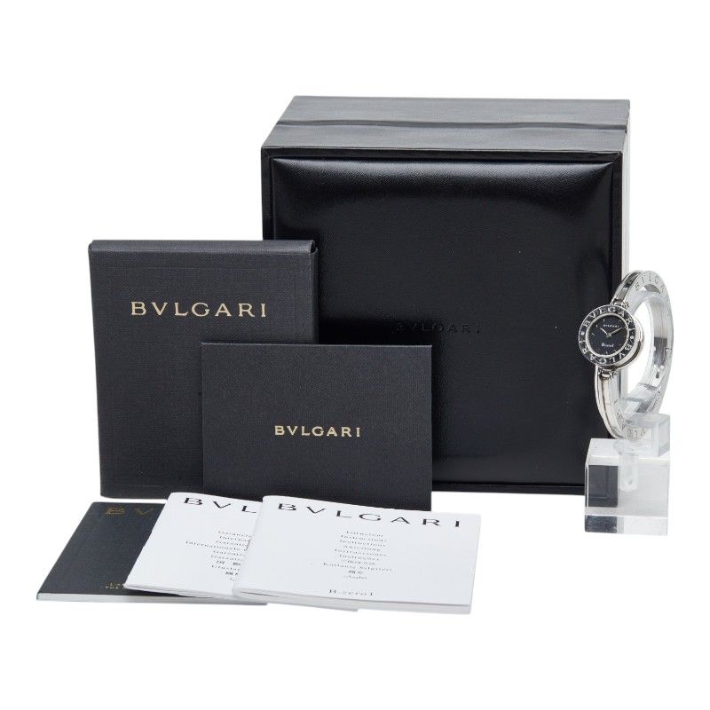 Bvlgari B-zero One Watch Bangle Black Silver Stainless Steel — view 7