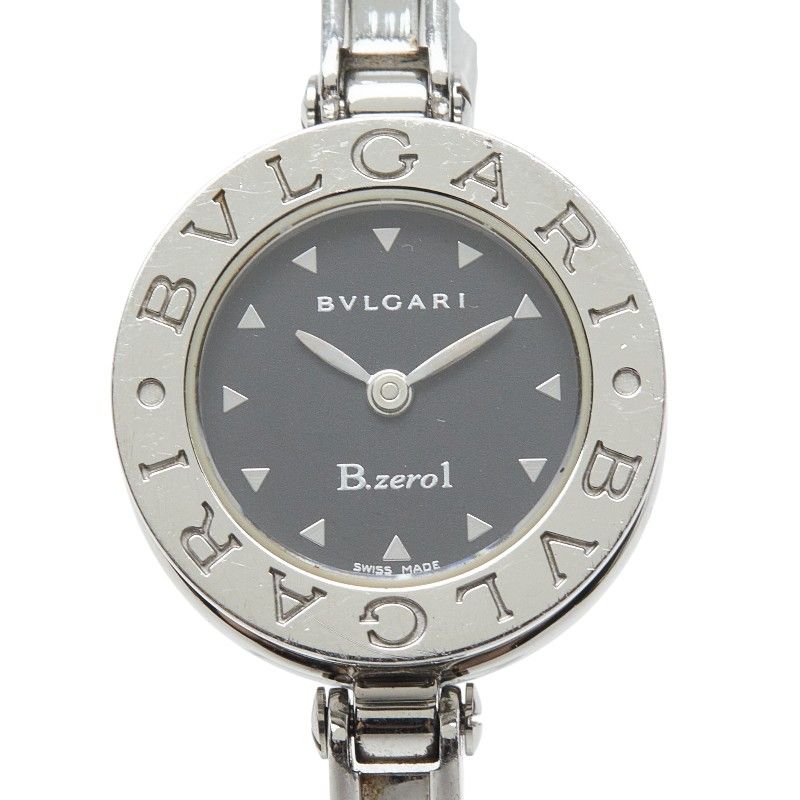 Bvlgari B-zero One Watch Bangle Black Silver Stainless Steel