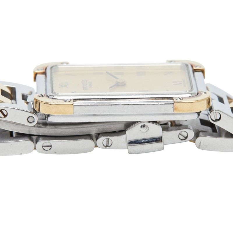 Hermes Croajour Watch Gold Silver Stainless Steel — view 4