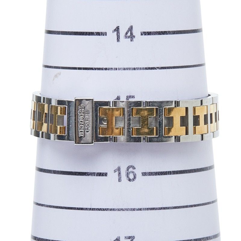 Hermes Croajour Watch Gold Silver Stainless Steel — view 7