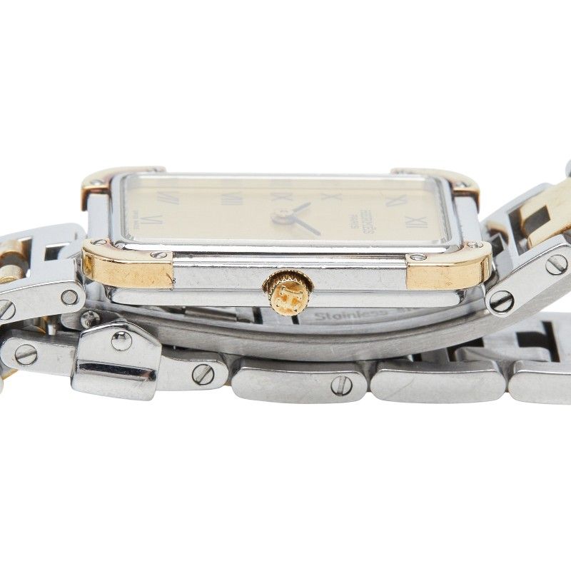 Hermes Croajour Watch Gold Silver Stainless Steel — view 3