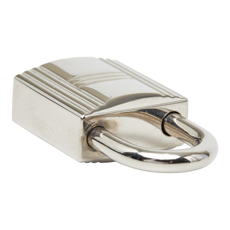 Hermes Cadena Padlock Key Set Silver Metal 1 — view 4
