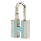 Hermes Cadena Charm Silver Blue Metal 1- Keychain — view 2