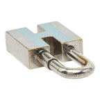 Hermes Cadena Charm Silver Blue Metal 1- Keychain — view 4
