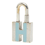Hermes Cadena Charm Silver Blue Metal 1- Keychain