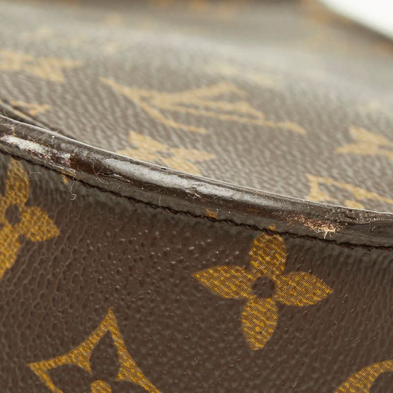 Louis Vuitton Monogram Saint Cloud MM Crossbody Shoulder Bag Brown Leather — view 6