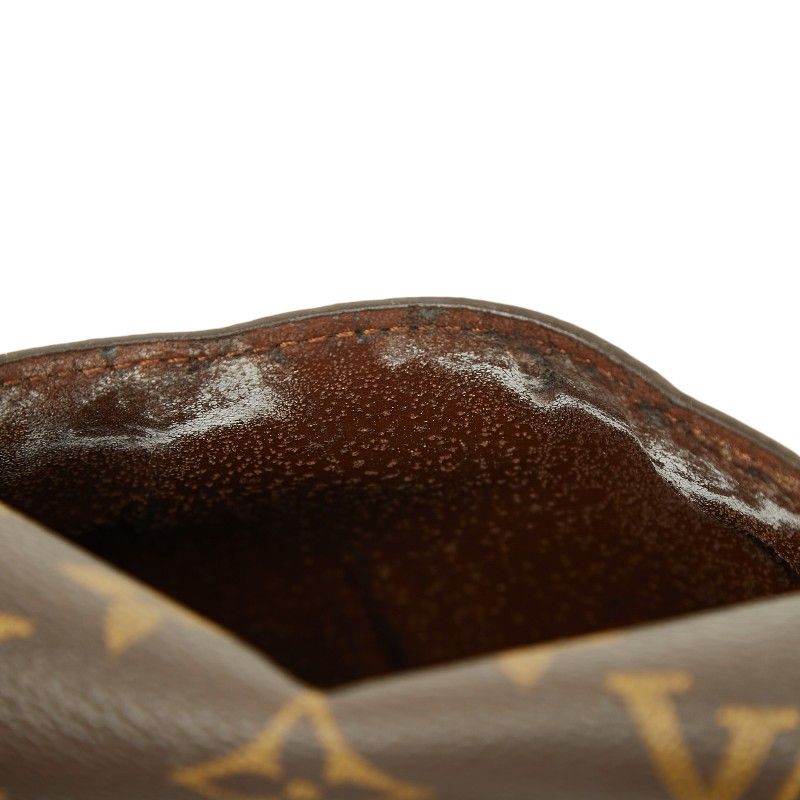 Louis Vuitton Monogram Saint Cloud MM Crossbody Shoulder Bag Brown Leather — view 8