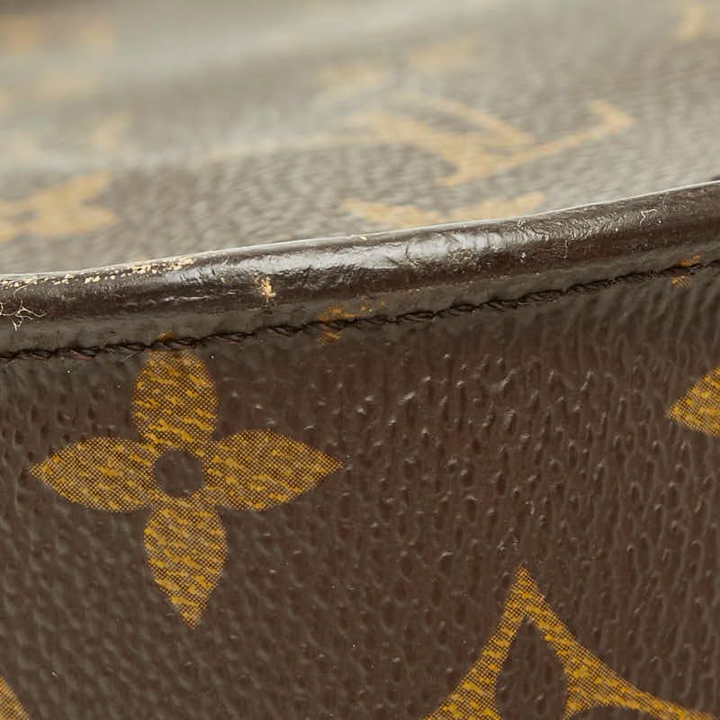 Louis Vuitton Monogram Saint Cloud MM Crossbody Shoulder Bag Brown Leather — view 7
