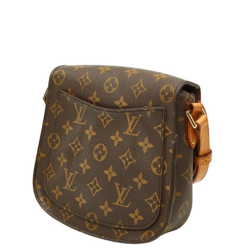 Louis Vuitton Monogram Saint Cloud MM Crossbody Shoulder Bag Brown Leather — view 2