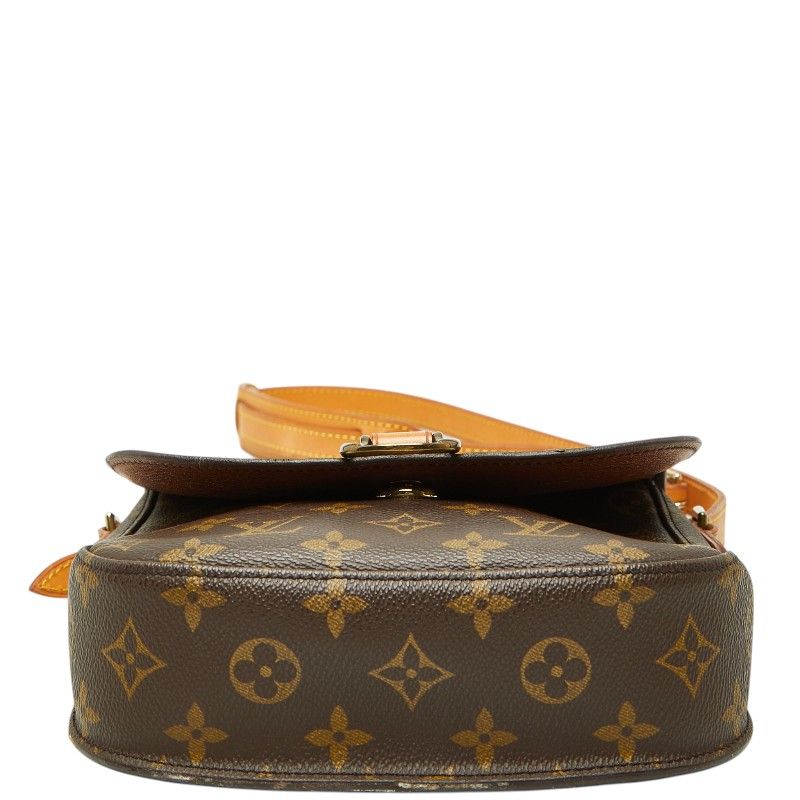Louis Vuitton Monogram Saint Cloud MM Crossbody Shoulder Bag Brown Leather — view 3