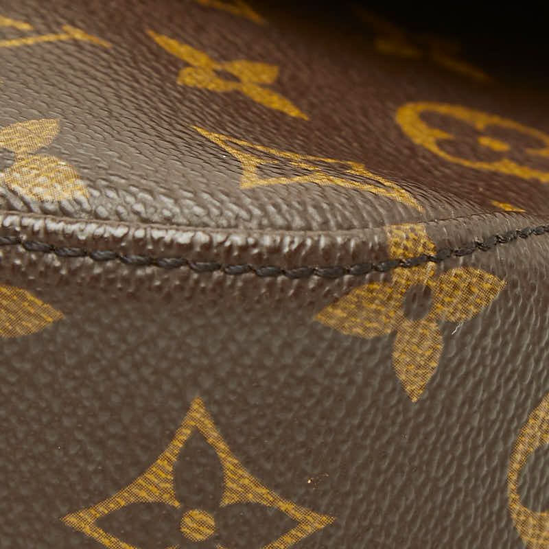 Louis Vuitton Monogram Saint Cloud MM Crossbody Shoulder Bag Brown Leather — view 4