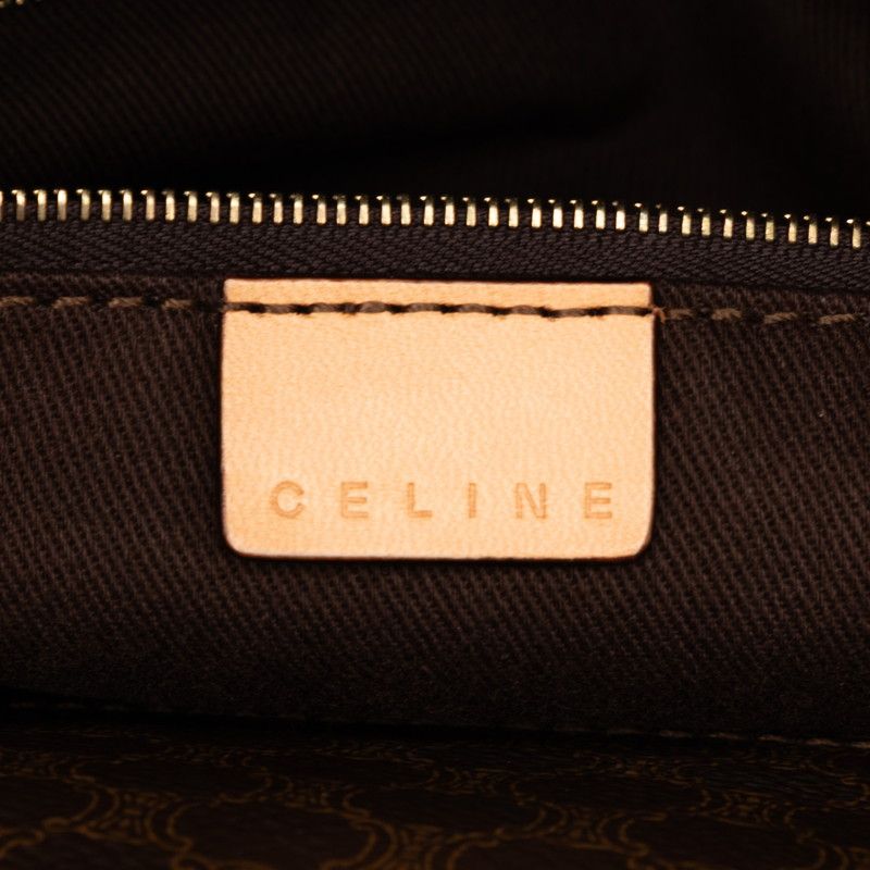 Celine Macadam Boston Bag Brown Leather — view 5