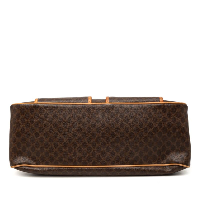 Celine Macadam Boston Bag Brown Leather — view 3