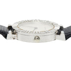 Tiffany & Co Atlas Watch Silver Black Leather — view 3