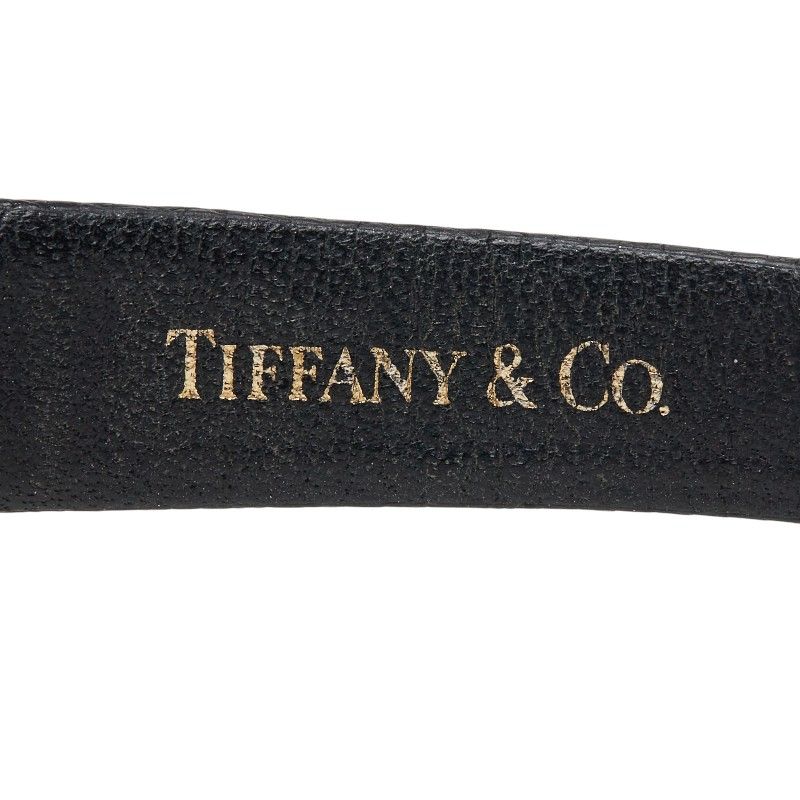 Tiffany & Co Atlas Watch Silver Black Leather — view 7
