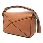 Loewe Puzzle Mini 2-Way Shoulder Bag Brown Leather — view 2
