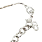 Dior Logo Chain Pendant Silver Metal — view 5