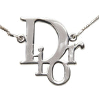 Dior Logo Chain Pendant Silver Metal — view 2
