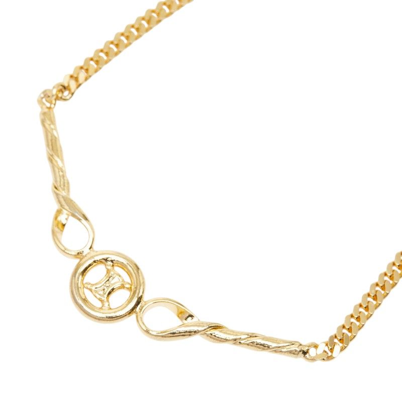Celine Triomphe Chain Pendant Gold Plated