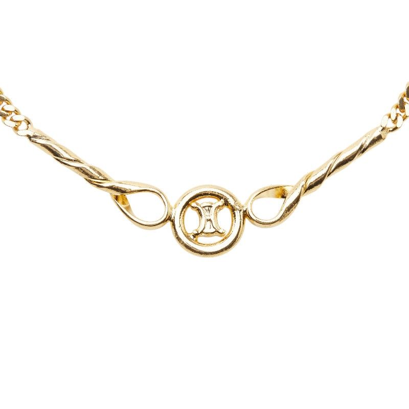 Celine Triomphe Chain Pendant Gold Plated — view 4