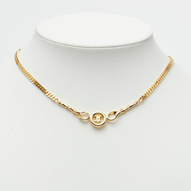 Celine Triomphe Chain Pendant Gold Plated — view 6