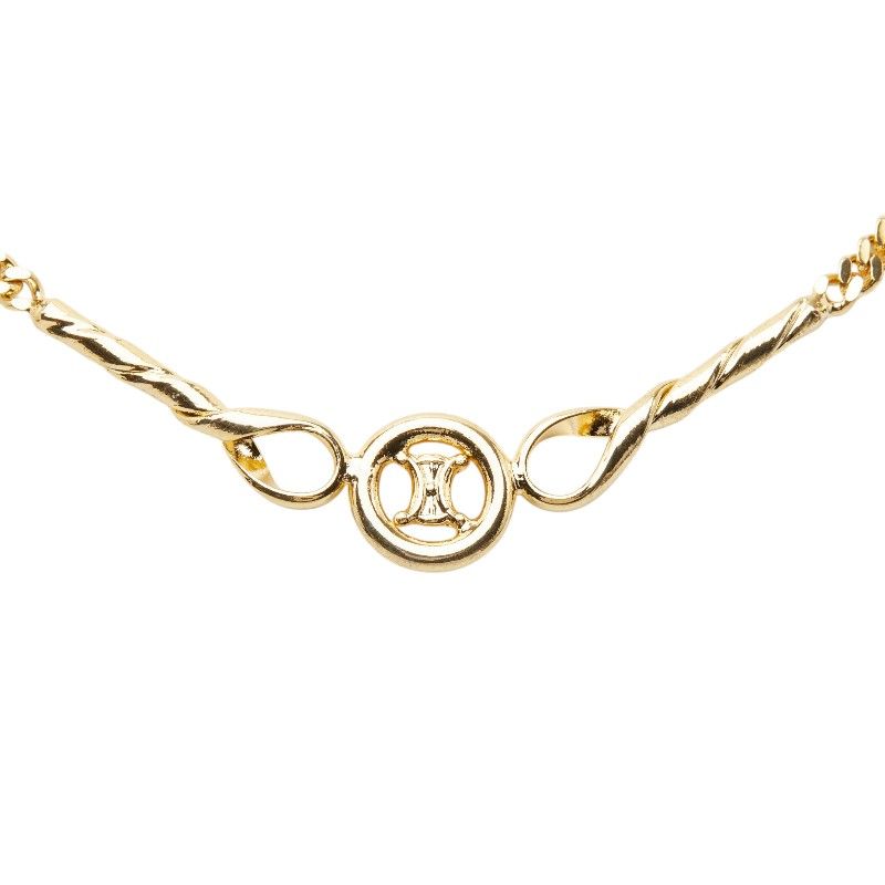 Celine Triomphe Chain Pendant Gold Plated — view 3