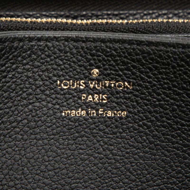 Louis Vuitton Monogram Empreinte Zippy Wallet Zip Around Black Leather — view 5