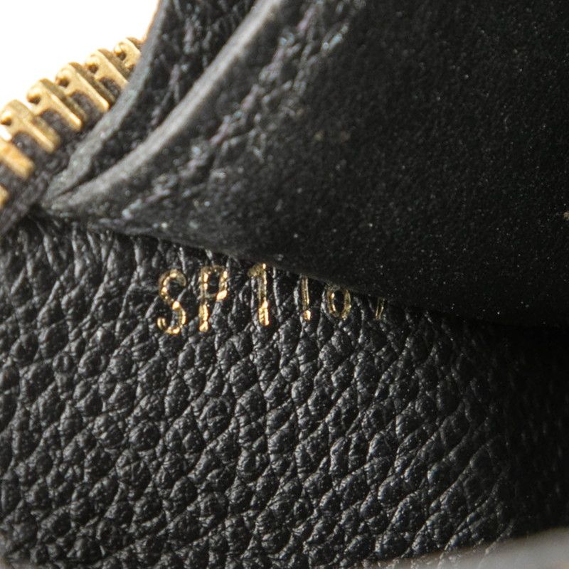 Louis Vuitton Monogram Empreinte Zippy Wallet Zip Around Black Leather — view 6
