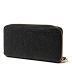 Louis Vuitton Monogram Empreinte Zippy Wallet Zip Around Black Leather — view 2