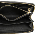 Louis Vuitton Monogram Empreinte Zippy Wallet Zip Around Black Leather — view 4