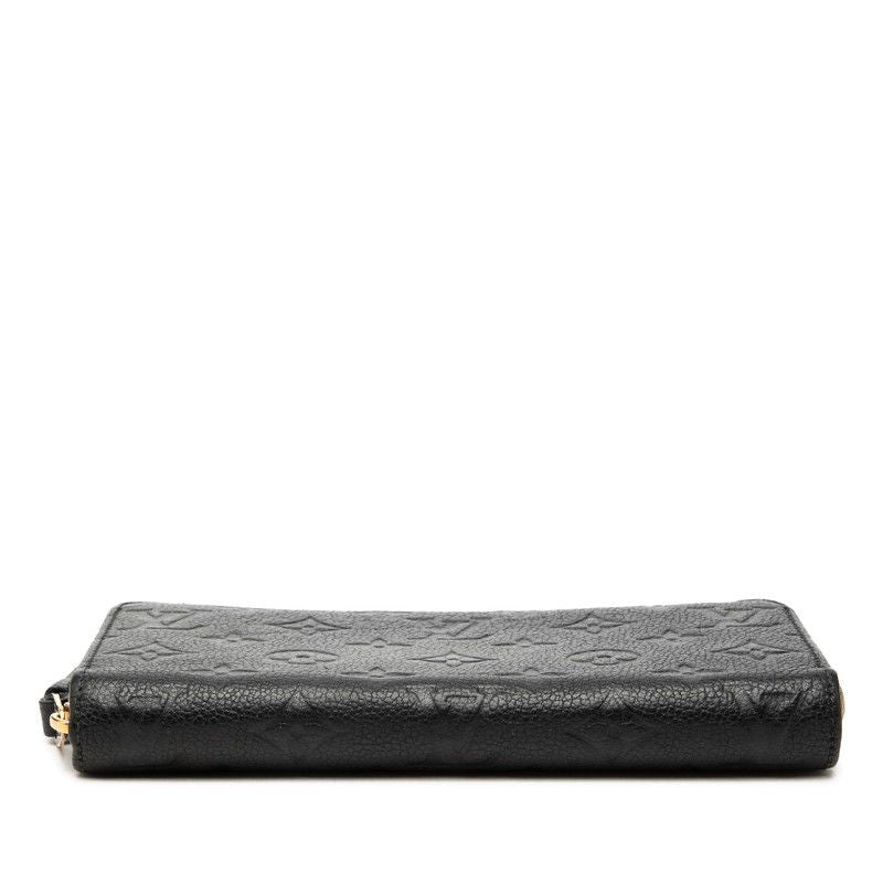 Louis Vuitton Monogram Empreinte Zippy Wallet Zip Around Black Leather — view 3