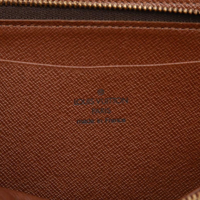Louis Vuitton Monogram Porte-Monnaie Zip Around Wallet Brown Leather — view 5