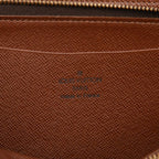 Louis Vuitton Monogram Porte-Monnaie Zip Around Wallet Brown Leather — view 5