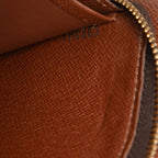 Louis Vuitton Monogram Porte-Monnaie Zip Around Wallet Brown Leather — view 6