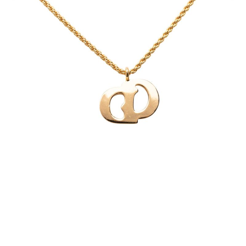 Dior CD Logo Pendant Gold Plated — view 2
