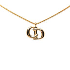 Dior CD Logo Pendant Gold Plated